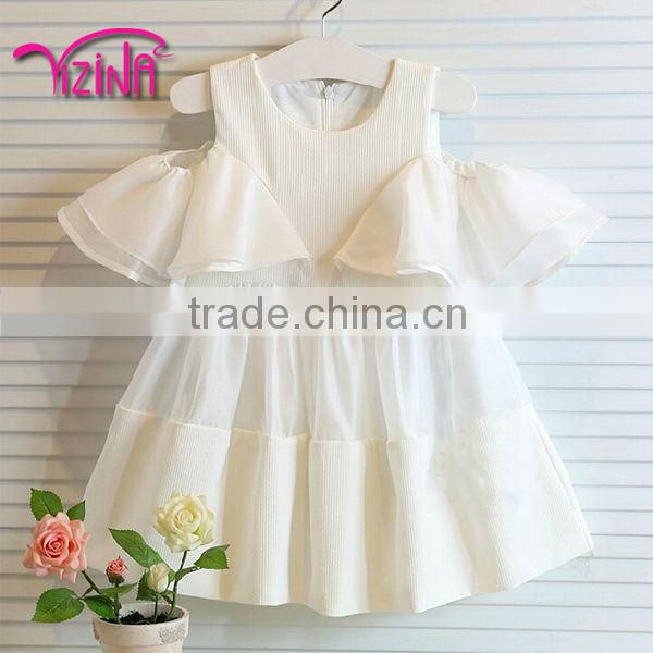 Fashion hand made kids party wear flower girl dress