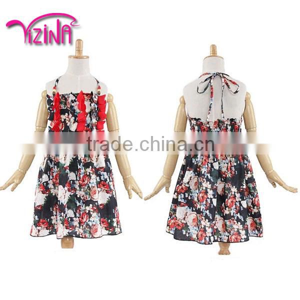 Beautiful cotton children girl western latin dance dress