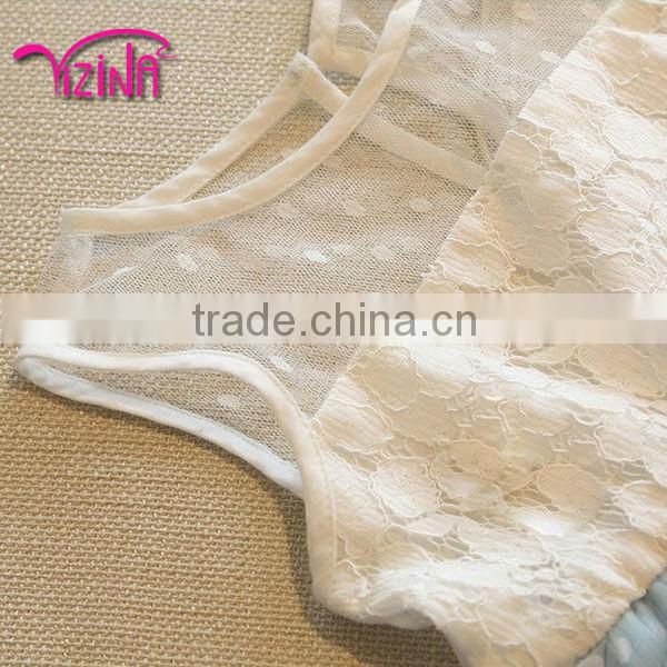 Last design little princess modern girl puffy dress