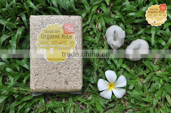 Natural Thai Brown Rice ( Sinlek ) Organic Grain Rice Healthy Food Good For Health And Beauty Pack in Vacuum Bag By Mae-Mae