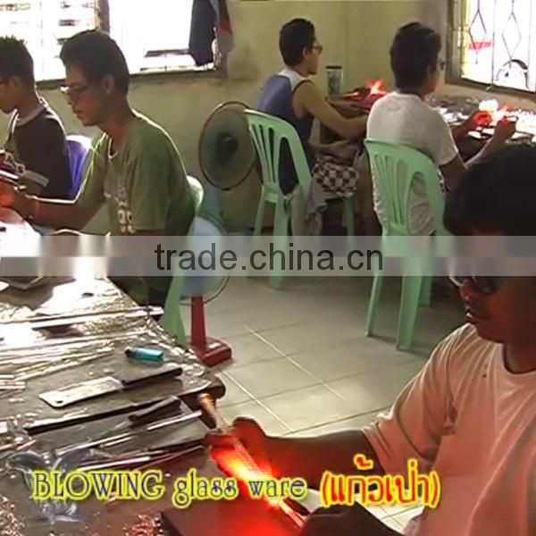 Crystal Crab Family Handmade Clear Blown Art Glass Figurines Miniature Home Decor / Animal Collection