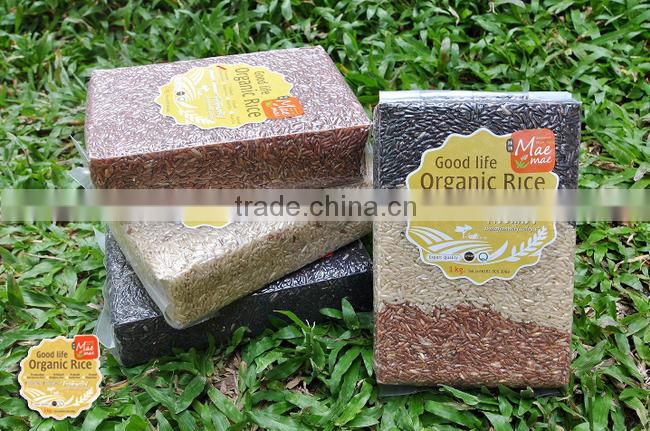 Natural Thai Brown Rice ( Sinlek ) Organic Grain Rice Healthy Food Good For Health And Beauty Pack in Vacuum Bag By Mae-Mae