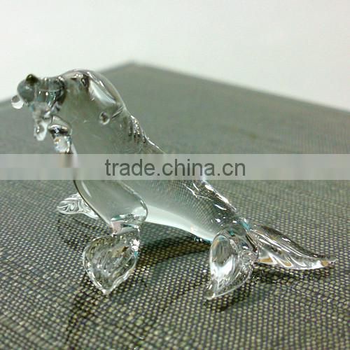 Tiny Crystal Squid / Octopus Hand Blown Clear Glass Art Figurines Home Decor / Ocean Sea Collection