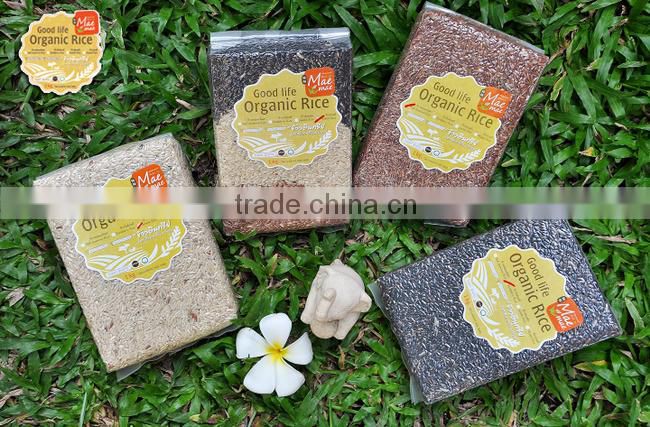 Natural Thai Brown Rice ( Sinlek ) Organic Grain Rice Healthy Food Good For Health And Beauty Pack in Vacuum Bag By Mae-Mae