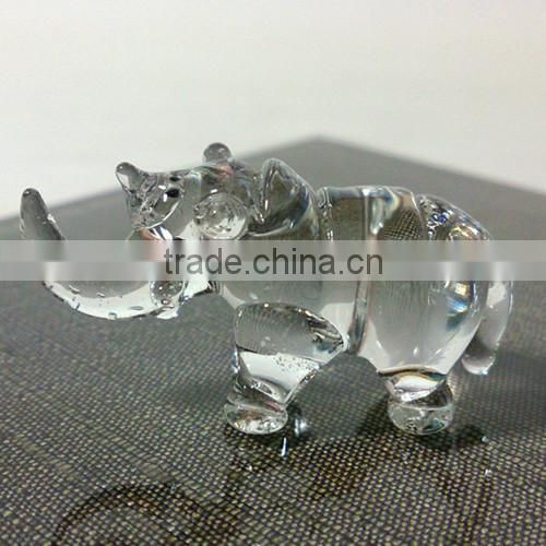 Tiny Crystal Hedgehogs/Porcupine Hand Blown Clear Glass Art Figurine Animal Collection Home Decor