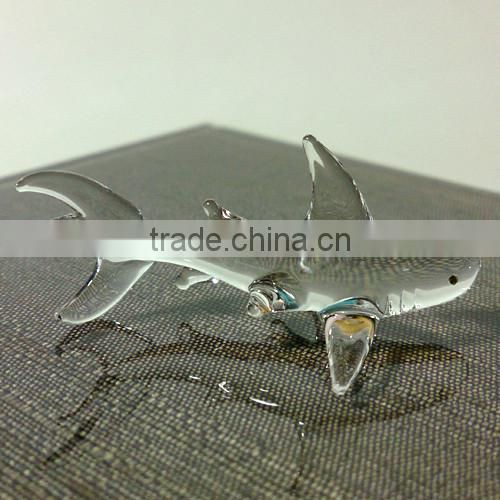 Tiny Crystal Goldfish Hand Blown Clear Glass Art Figurines Miniature Fish Collection Home Decor