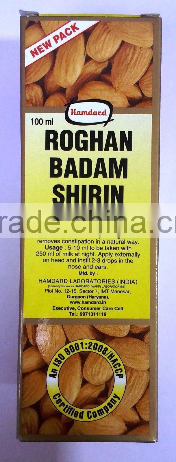Hamdard Roghan Badam Shirin :: 100 ML :: 100% Pure Sweet Almond Oil :: Hamdard