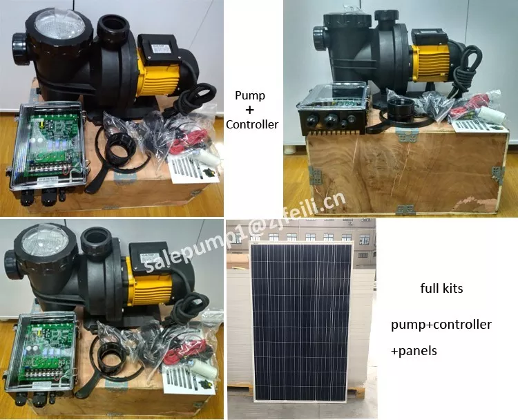 solar powered surface swimming pool pump system