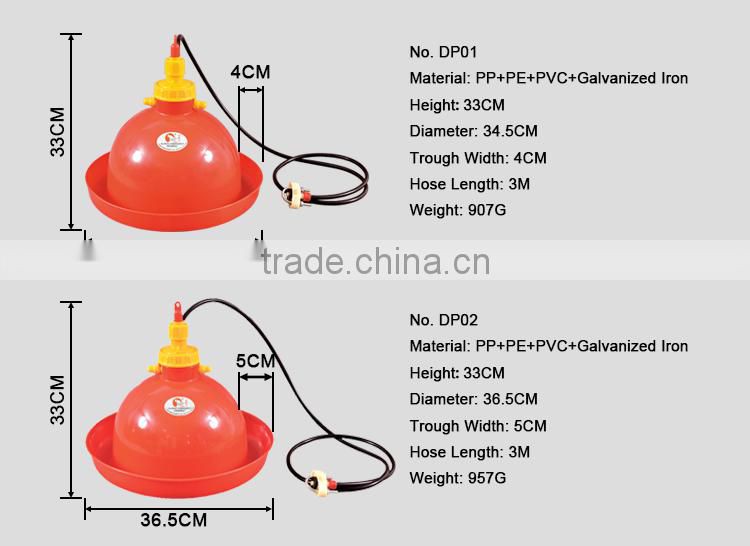 Automatic poultry farming drinking system for chickens