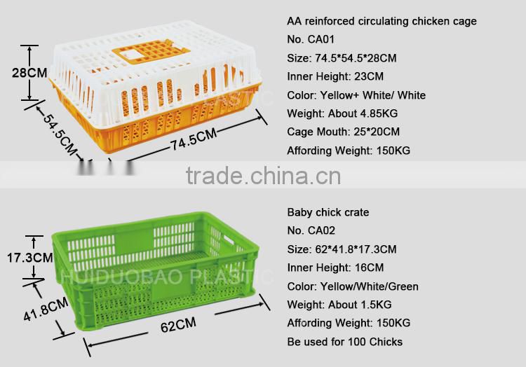 Chicken farm equipment plastic transport crate for Baby chick
