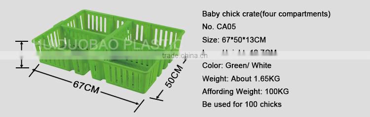 Chicken farm equipment plastic transport crate for Baby chick