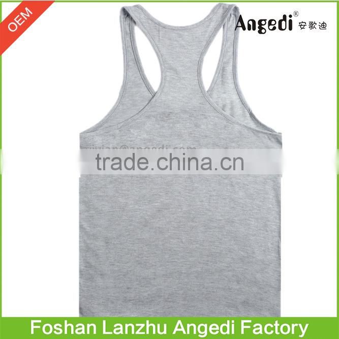 Mens' muscle stringer gym vest bodybuilding clothing and fitness men undershirt Mens Y back tank tops