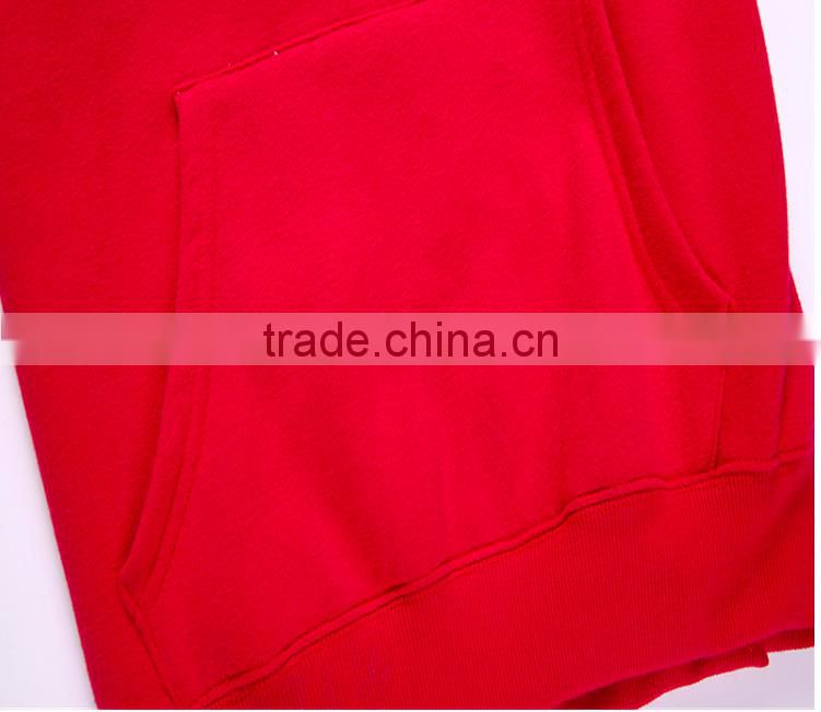 Custom winter men's printed fleece pullover hoodies in casual fashion sport wear