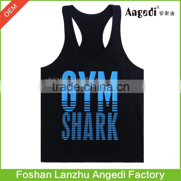 Mens' muscle stringer gym vest bodybuilding clothing and fitness men undershirt Mens Y back tank tops