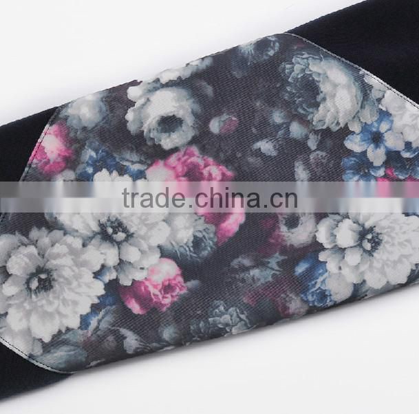 men's fashion windproof stylish sport ourter jacket hoodie with trendy all over floral printing