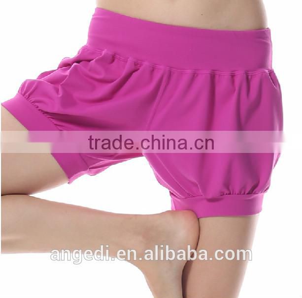 Bright colors women wholesale cotton yoga pants dry fit and skinny