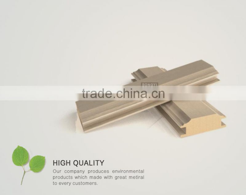 Middle bar wood line cabinet