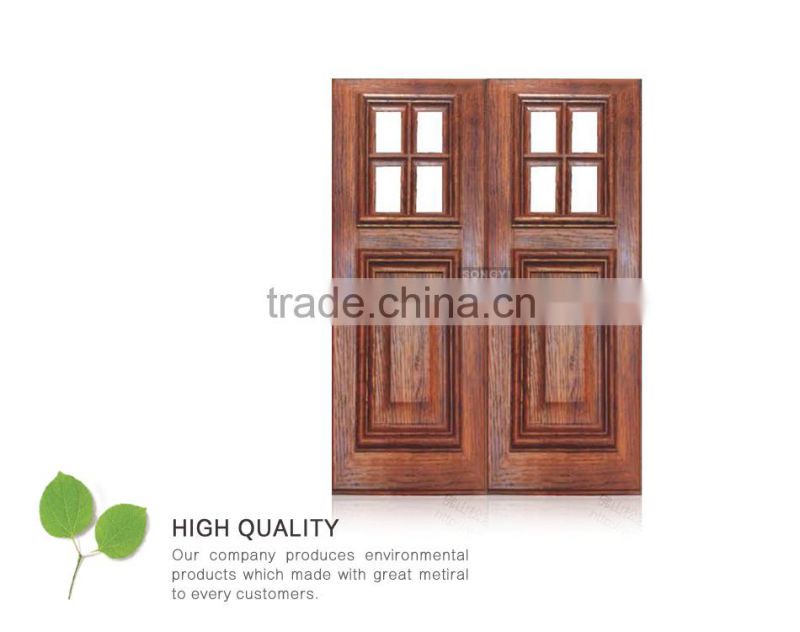 PVC coated glass wood door special wardrobe cabinets