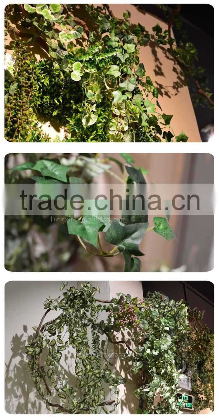 50CM Ivy artificial green leaves making wall hanging green vine