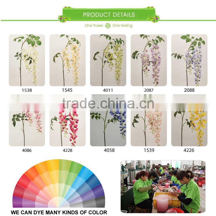 long indoor design wistaria flowers hot selling wholesale flowers
