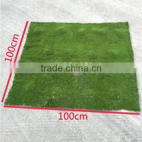 100cm x 100cm mossy turf artificial grass for wedding decoration