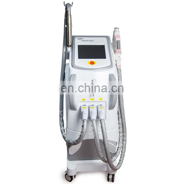 3 In 1 Multifunction Elight Shr IPL OPT +Alexandrite 755nm Picosecond Laser + RF Laser Hair Rremoval/ 360 Magneto Optical System