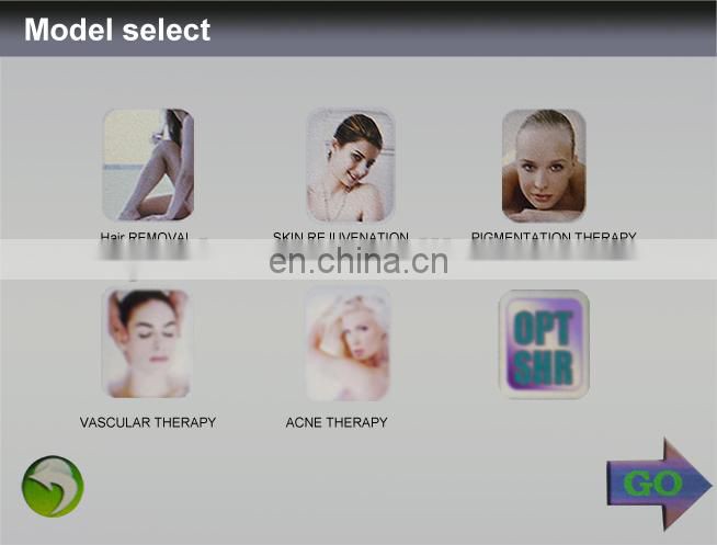 Portable Two Handles OPT SHR Permanent Hair Removal Machine/IPL E light SHR Hair Removal Machine