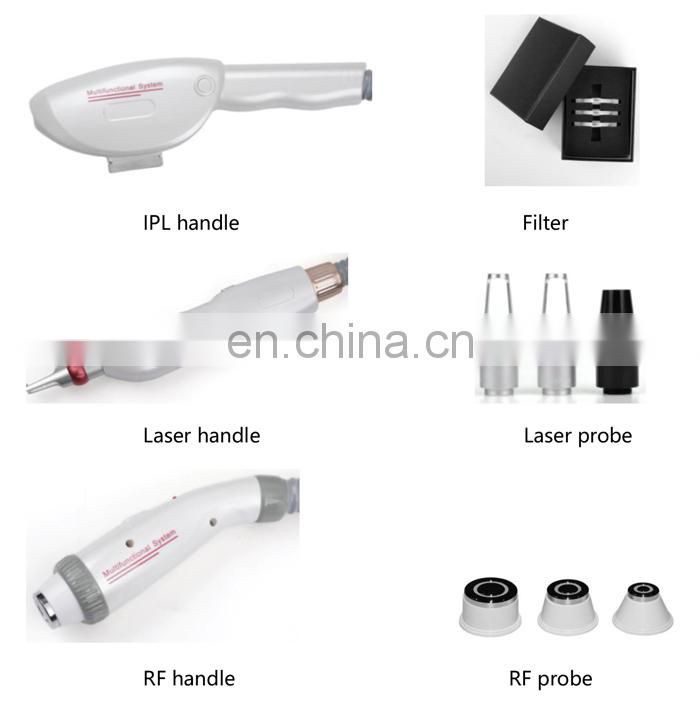 Factory wholesale 3 in 1 Portable Nd Yag Laser OPT SHR Hair Remover Machine Multifunctional RF Laser skin care Machine