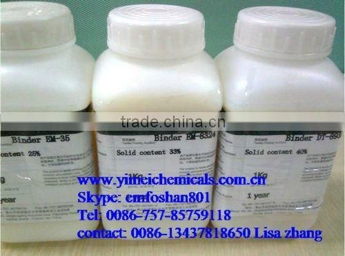 water based pigment printing binder for cotton,jeans,T-shirt,cloth(YIMEI 16 years)