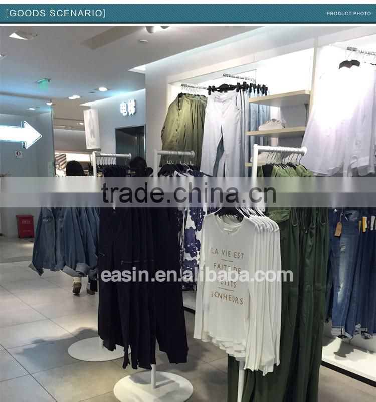 OEM metal clothes hanger stand for shopping mall