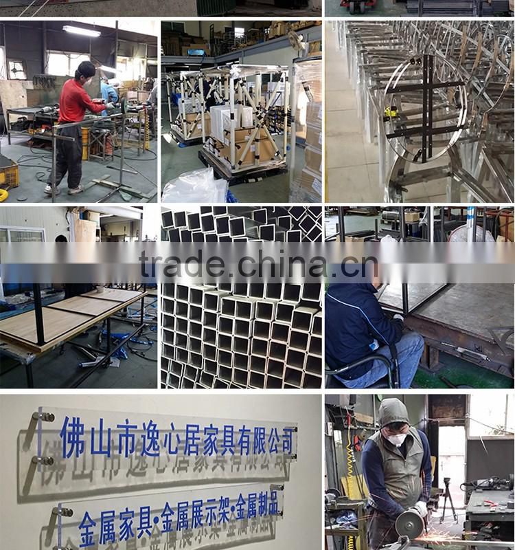 Metal woman clothing store display racks for retail store