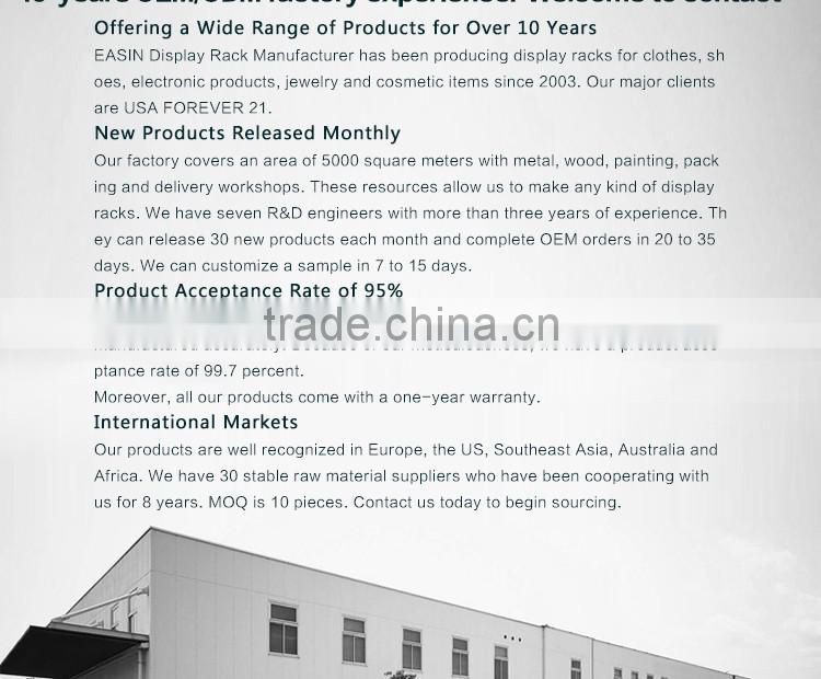 Metal removable dress rack for retail store OEM