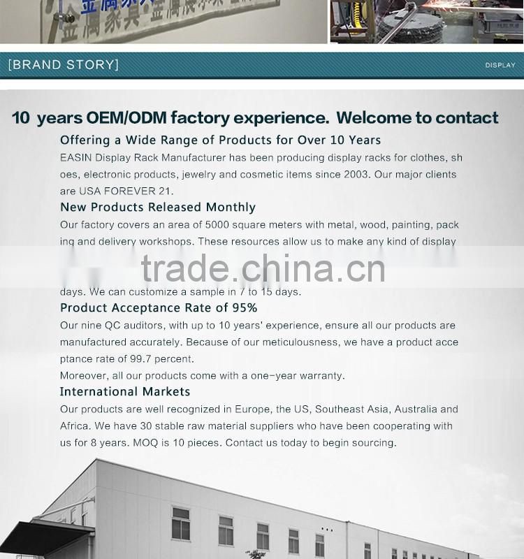 Modern Metal Clothing Hanging Rack with wooden