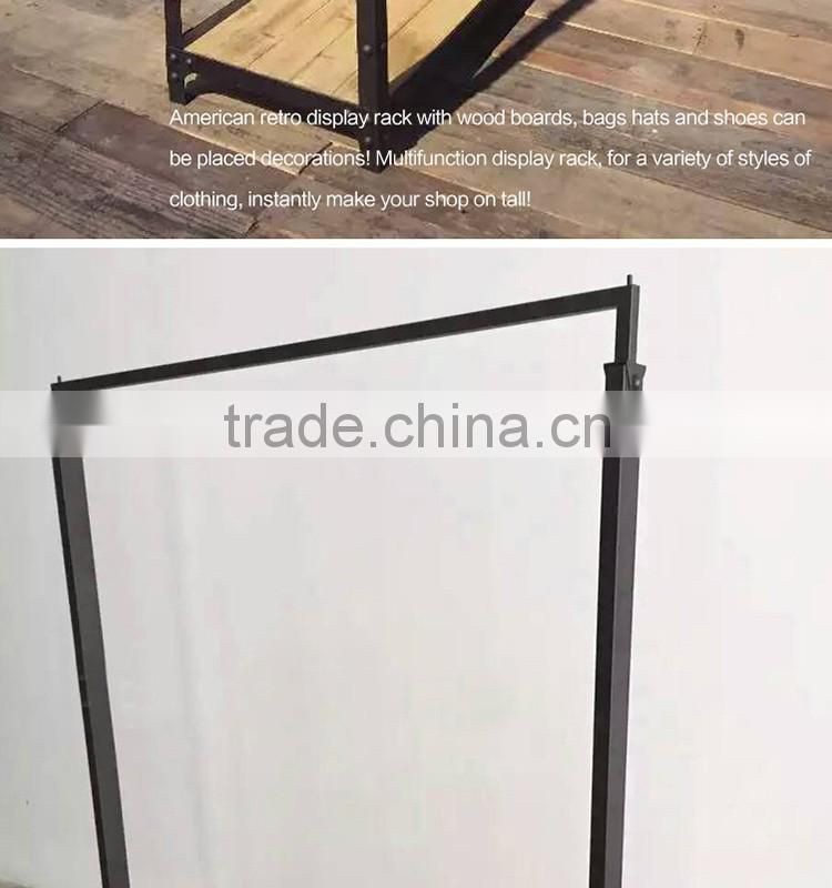 OEM metal coat clothes hanger stand for shopping mall