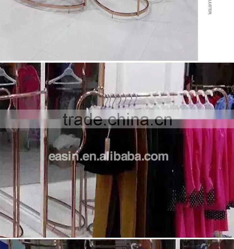 OEM metal clothing display racks for clothes shop