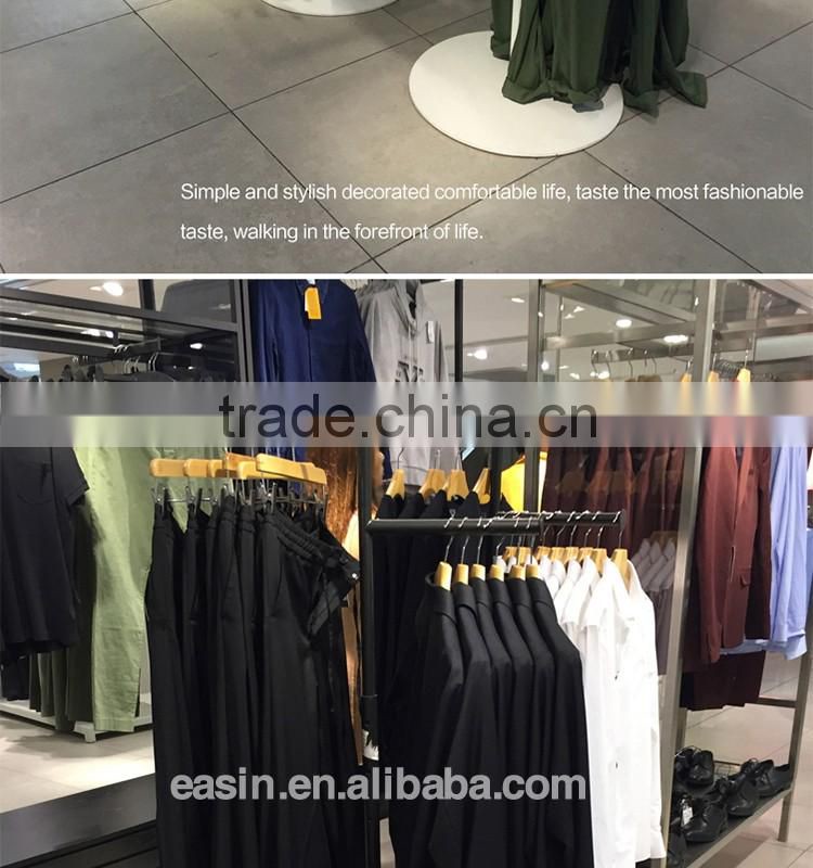 OEM metal clothes hanger stand for shopping mall