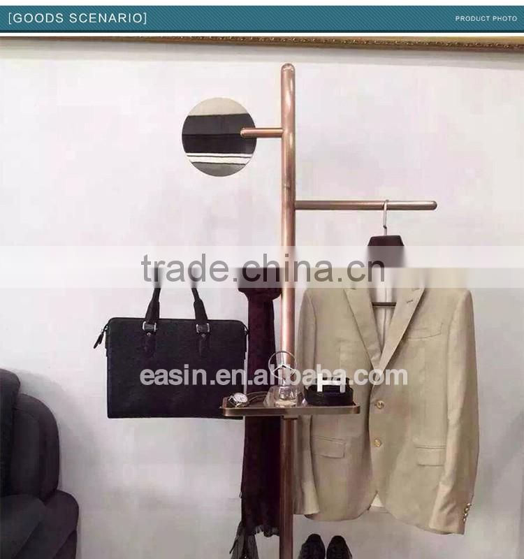OEM metal coat clothes hanger stand for Men's clothes/shoes and hats display racks