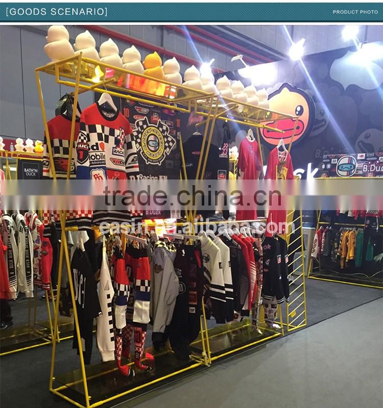 OEM metal coat clothes hanger stand for shopping mall