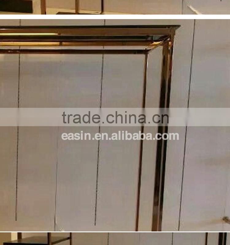 Metal woman clothing store display racks for retail store