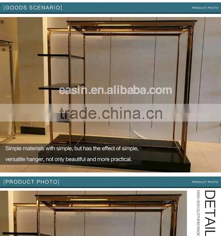 Metal woman clothing store display racks for retail store