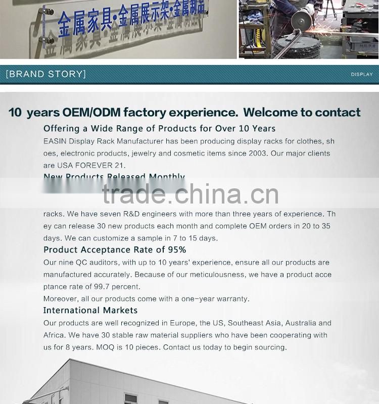 OEM metal coat clothes hanger stand for shopping mall