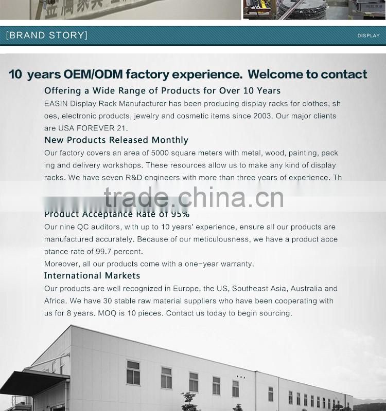 Metal woman clothing store display racks for retail store