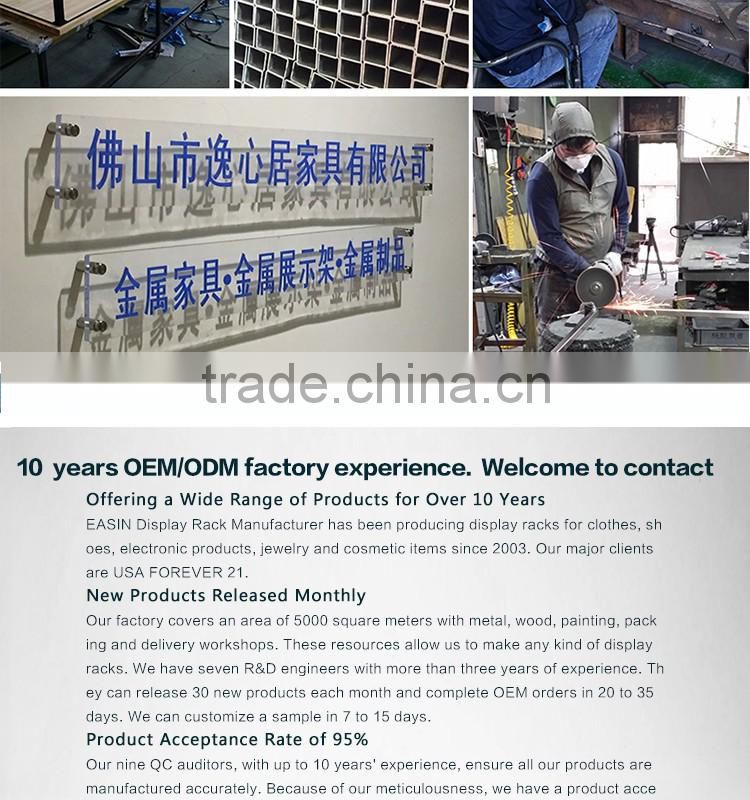 OEM metal coat clothes hanger stand for Men's clothes/shoes and hats display racks