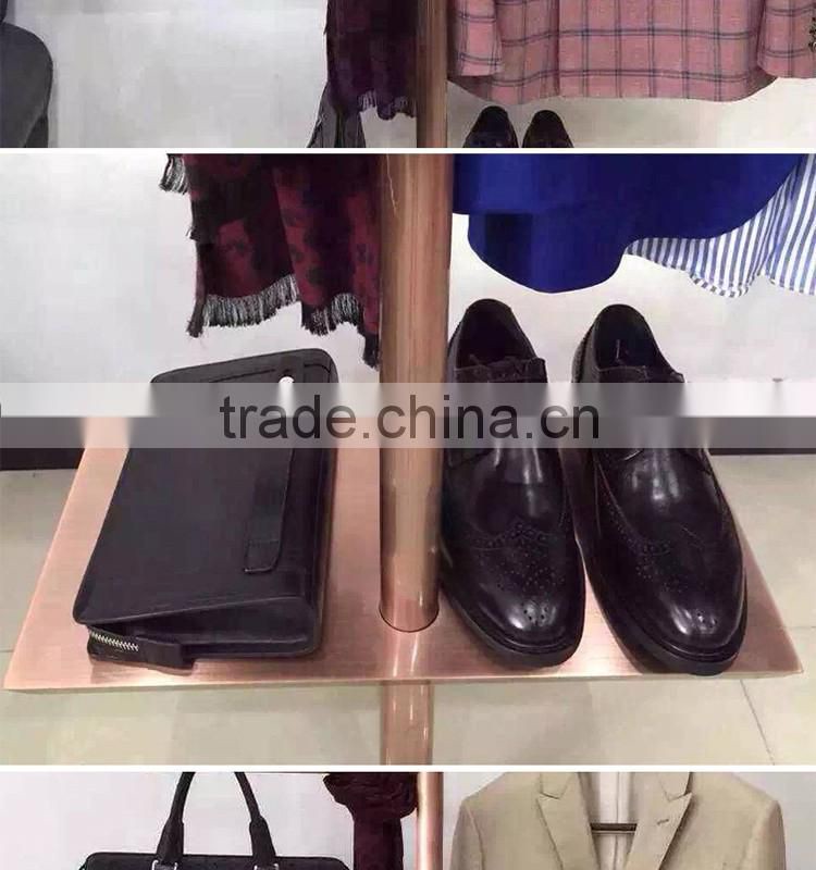 OEM metal coat clothes hanger stand for Men's clothes/shoes and hats display racks
