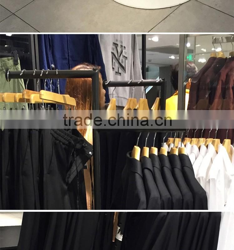 OEM metal clothes hanger stand for shopping mall