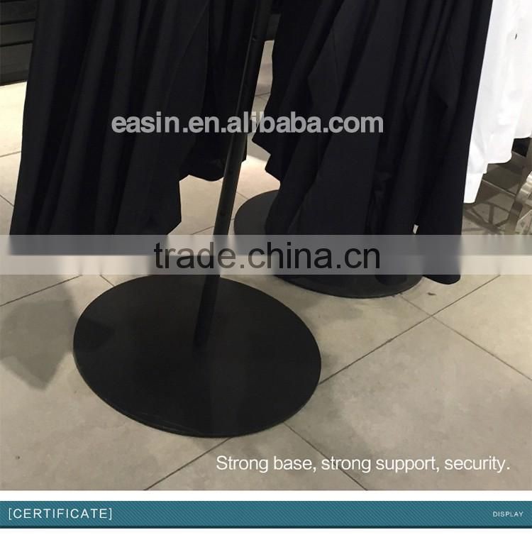 OEM metal clothes hanger stand for shopping mall