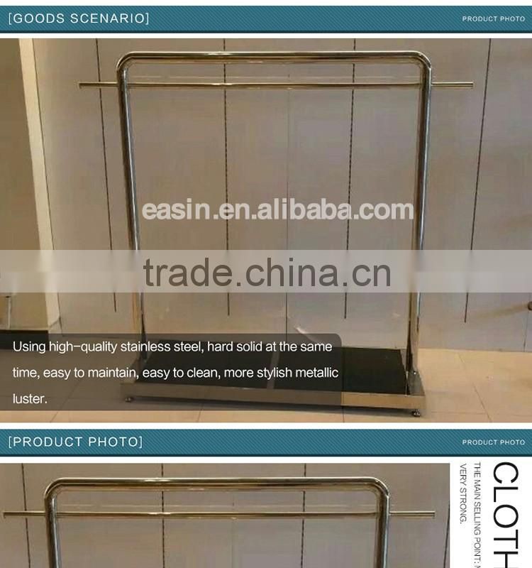 Metal garment hanging stand/cloth hanger stand rack