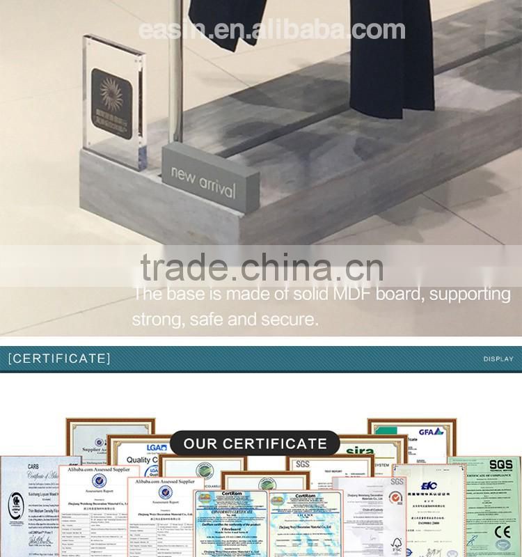 Metal clothing display racks for clothes shop/t-shirt display rack