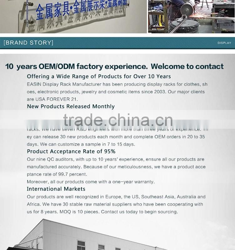 OEM metal garment hanging stand/cloth hanger stand rack