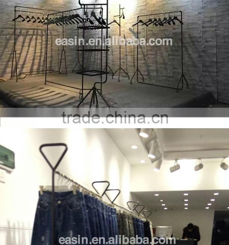 OEM metal garment hanging stand/cloth hanger stand rack
